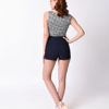Bombshell High Waist Shorts in Navy - Image 2