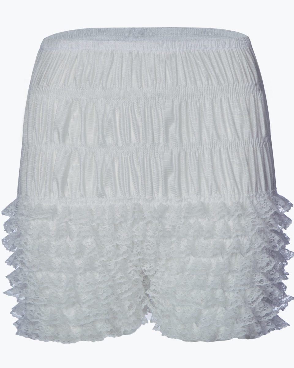 Frilly Knickers in White - Let's Jive
