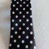 Men's Black Tie with White Polka Dots