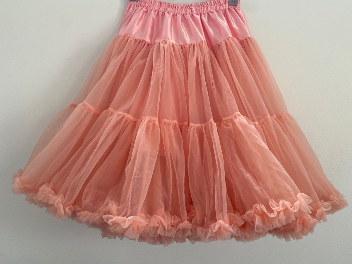 Soft N Fluffy Nylon Petticoat - Apricot 55cm