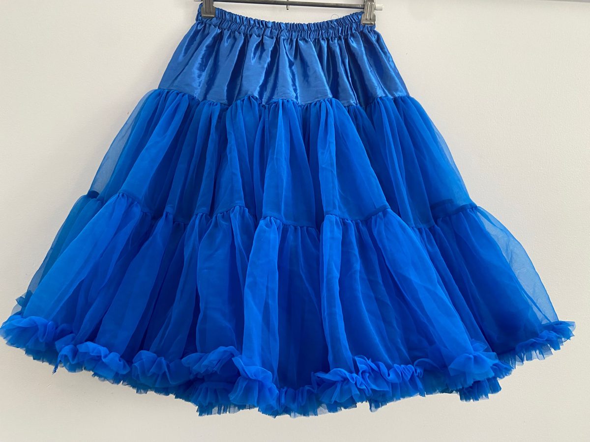 Soft N Fluffy Nylon Petticoat - Royal Blue 55cm