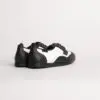 7817BW-1 - Men's Laceup's In Black and White Leather, With Dual Pivot Spin Spots - Image 4