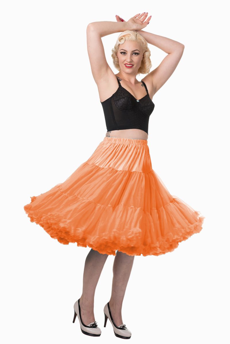 Double Layer Fluffy Petticoat - Orange