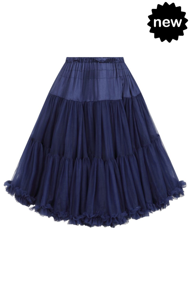 Double Layer Fluffy Petticoat - Night Blue