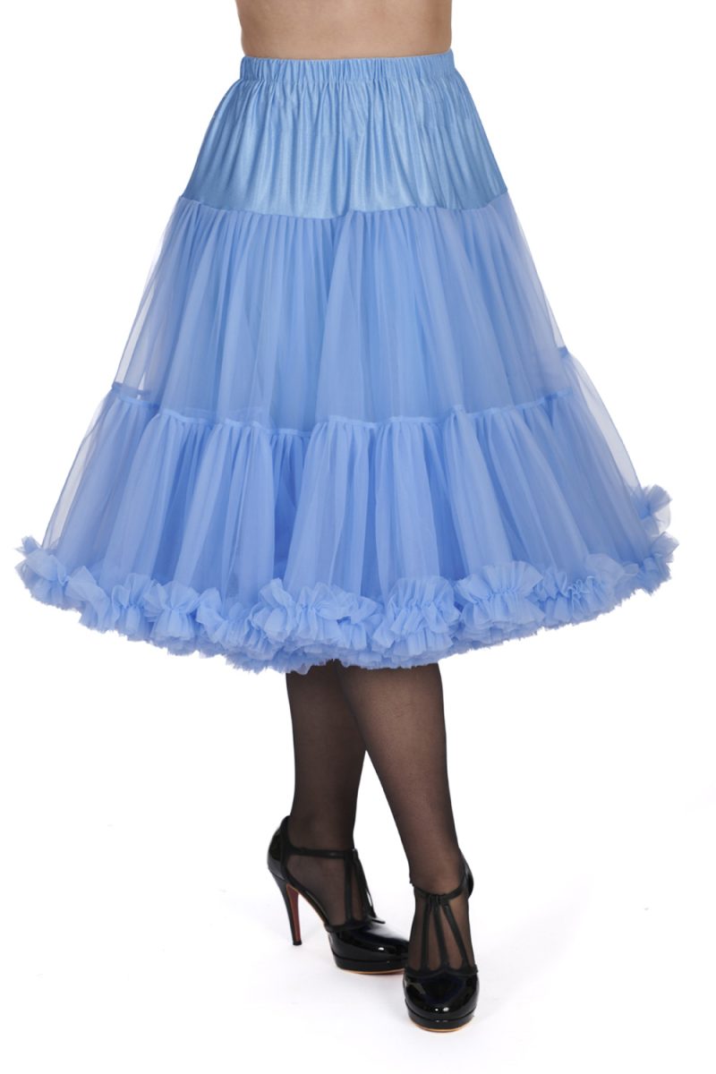 Double Layer Fluffy Petticoat - Cornflower Blue