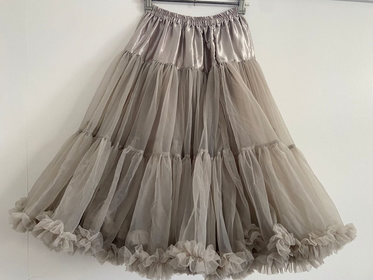 Grey 55cm - Soft N Fluffy Nylon Petticoat