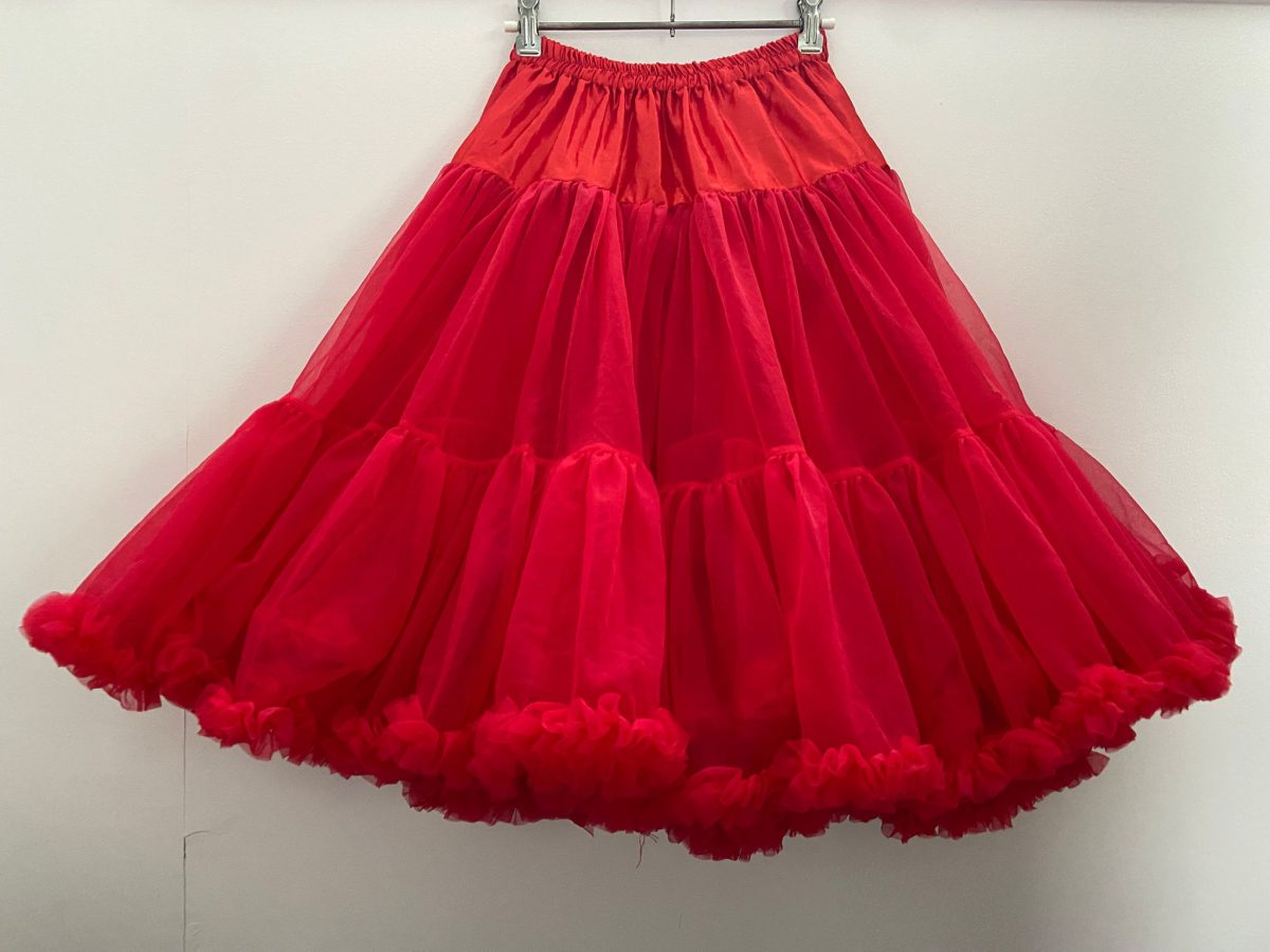 Extra Volume Double Layer Petticoat 60cm - Red