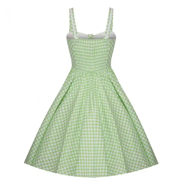 lindy bop green dress Gayle Plain Swing Dress Green – Lindy Bop